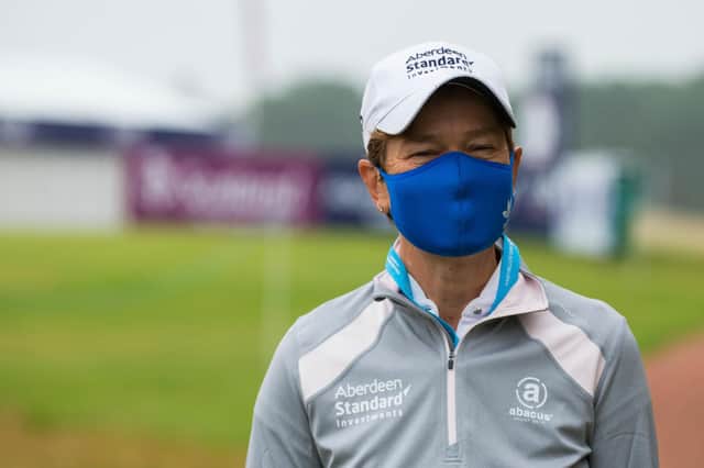 Catriona Matthew, pictured during the Aberdeen Standard Investments Ladies Scottish Open at The Renaissance Club in August, has been pulled out of this week's LET event in Dubai after a positive Covid-19 test