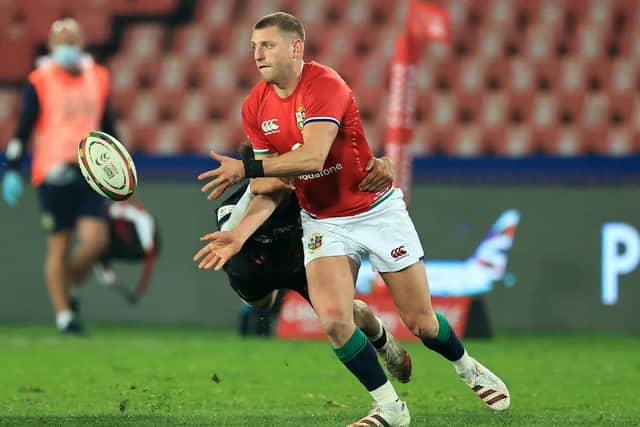 Finn Russell in action for the Lions against the Cell C Sharks on July 7. He has been out since with an Achilles injury. Picture: David Rogers/Getty Images