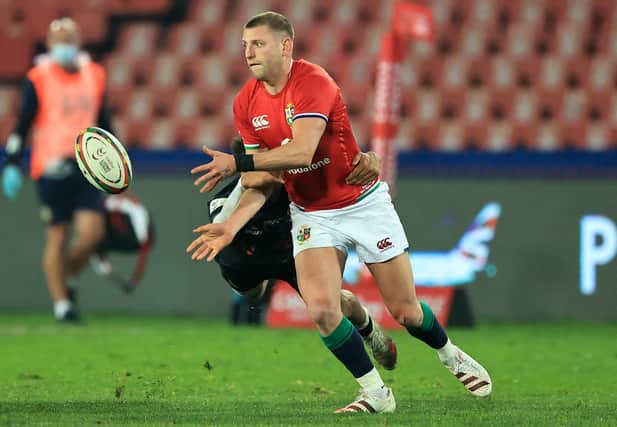 Finn Russell in action for the Lions against the Cell C Sharks on July 7. He has been out since with an Achilles injury. Picture: David Rogers/Getty Images