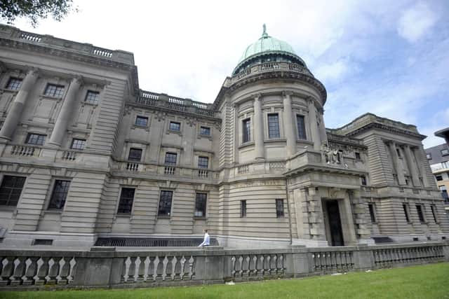 The Mitchell Library in Glasgow where St Andrew's Hall once stood. In 1962 it was almost totally destroyed by a fire, with only the Granville Street facade surviving. This was incorporated into an extension of the Mitchell Library (Photo: John Devlin).