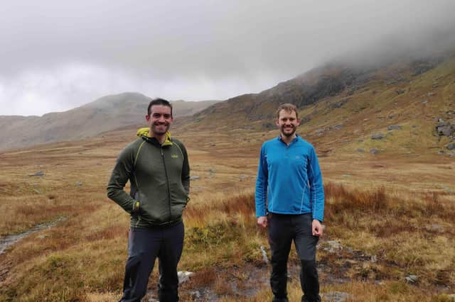 Murray Collins Ed Mitchard of Edinburgh tech company Space Intelligence, which is using groundbreaking science to measure peatland in detail for the first time.