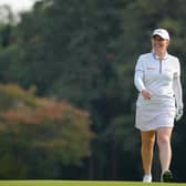Gemma Dryburgh walks on the 18th hole during the final round of the TOTO Japan Classic at the Taiheiyo Club's Minori Course in Omitama, Ibaraki, Japan. Picture: Yoshimasa Nakano/Getty Images.