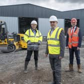 Grant Edmondson, commercial director at Hillington Park; Mike Crees, managing director of T.Quality; and Matt White, director, EPC Associates (project manager).