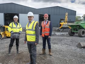 Grant Edmondson, commercial director at Hillington Park; Mike Crees, managing director of T.Quality; and Matt White, director, EPC Associates (project manager).