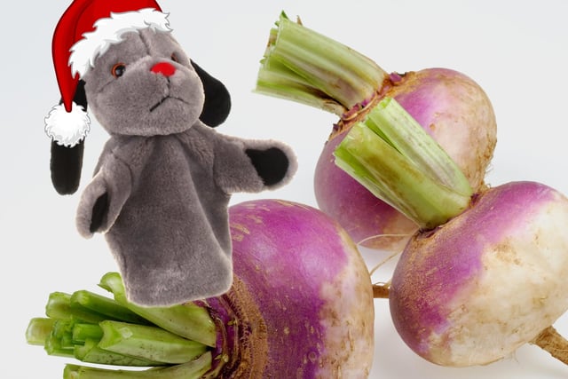 You've heard of neeps and tatties, now get ready for neeps and Sweeps! Sweep is the adorable puppet from The Sooty Show and neep is the Scottish word for turnip.