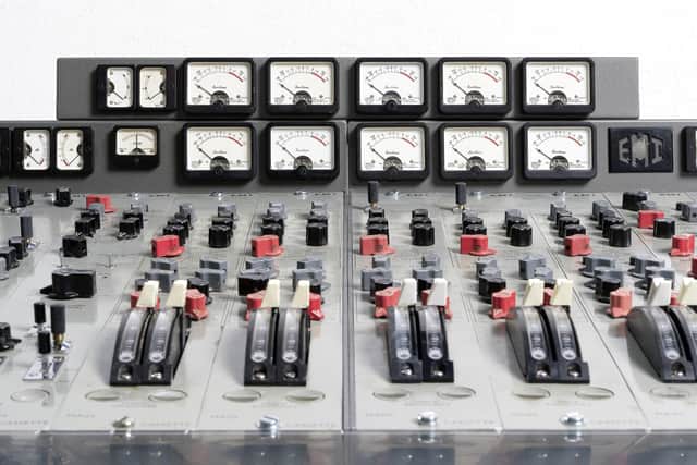 The EMI TG12345 Mk I recording console used by The Beatles at Abbey Road Studios is up for auction. Picture: Courtesy Bonhams/SWNS