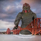 The Kraken, the legendary sea monster which features in Harryhausen's final movie, Clash of the Titans, has emerged from the Firth of Forth. Image: National Galleries of Scotland