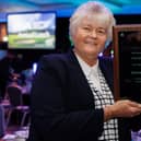 Dame Laura Davies shows off her  PGA Recognition Award, which was presented during the  PGA in Scotland Annual Luncheon in Glasgow. Picture: Kenny Smith Photography