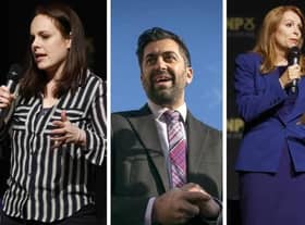 SNP leadership candidates Kate Forbes, Humza Yousaf and Ash Regan