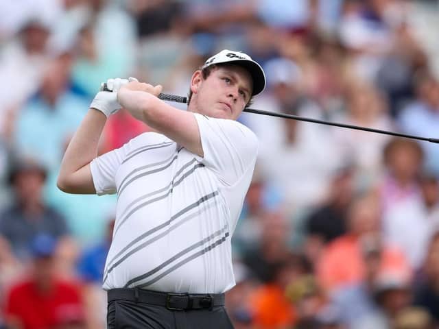 Bob MacIntyre plays his shot from the tenth tee during the first round of the 2022 PGA Championship at Southern Hills Country Club in Tulsa, Oklahoma. Picture: Richard Heathcote/Getty Images.