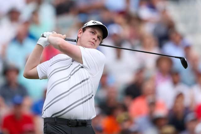 Bob MacIntyre plays his shot from the tenth tee during the first round of the 2022 PGA Championship at Southern Hills Country Club in Tulsa, Oklahoma. Picture: Richard Heathcote/Getty Images.