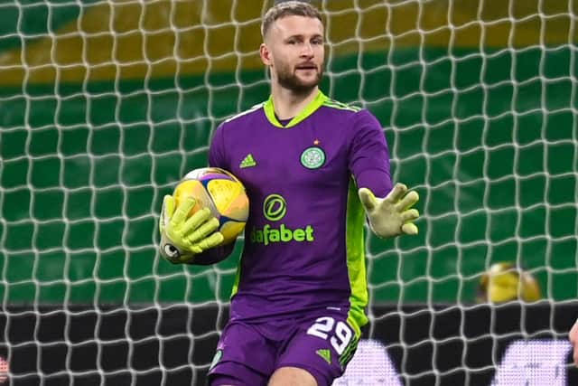 Scott Bain is now effectively in his third occupation of the goalkeeping position at Celtic following his return to the side for the midweek win over Hamilton.(Photo by Rob Casey / SNS Group)