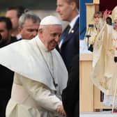 Pope Francis (Left) currently holds the title while his predecessor Benedict (Right) resigned in 2013.