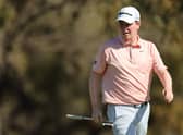 AUSTIN, TEXAS - MARCH 24: Robert MacIntyre of Scotland reacts on the first green during the second day of the World Golf Championships-Dell Technologies Match Play at Austin Country Club on March 24, 2022 in Austin, Texas. (Photo by Michael Reaves/Getty Images)