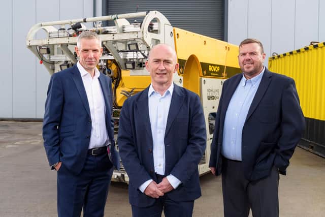 From left: chief executive Neil Potter, chief financial officer Graeme Park, and chief commercial officer Paul Yeats. Picture: Newsline Media.