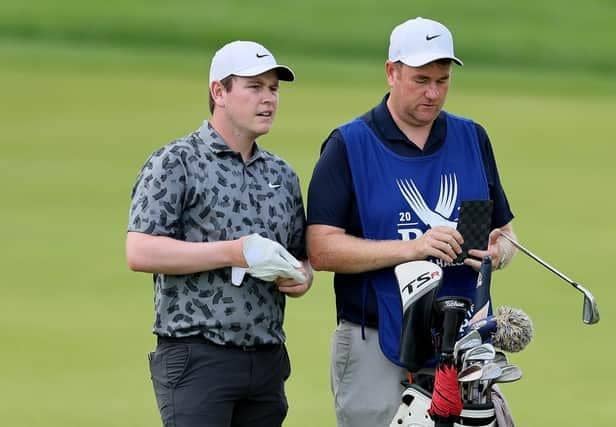 Bob MacIntyre and Mike Burrow pictured during last month's PGA Championship at Valhalla and now a full-time partnership. Picture: Getty Images
