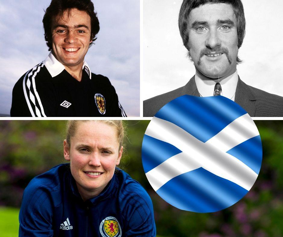 Scottish soccer legends' gear
