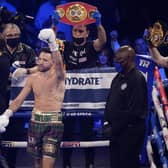 Scots boxer Josh Taylor defeated Jose Ramirez in Las Vegas. Picture: AP Photo/John Locher.