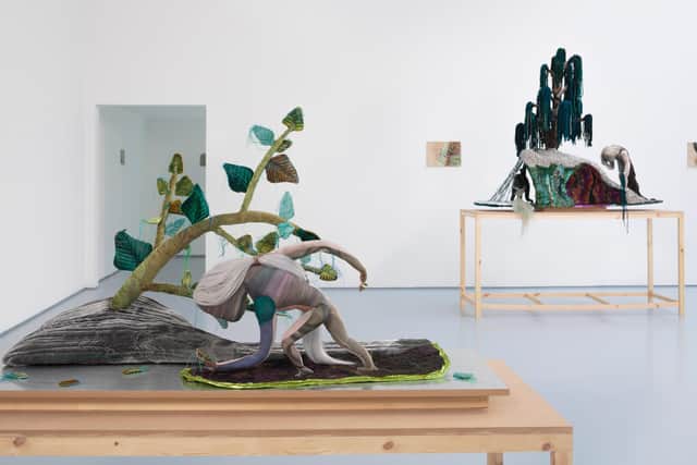 Installation view of Ghost Calls, by Emma Talbot, at Dundee Contemporary Arts PIC: Ruth Clark