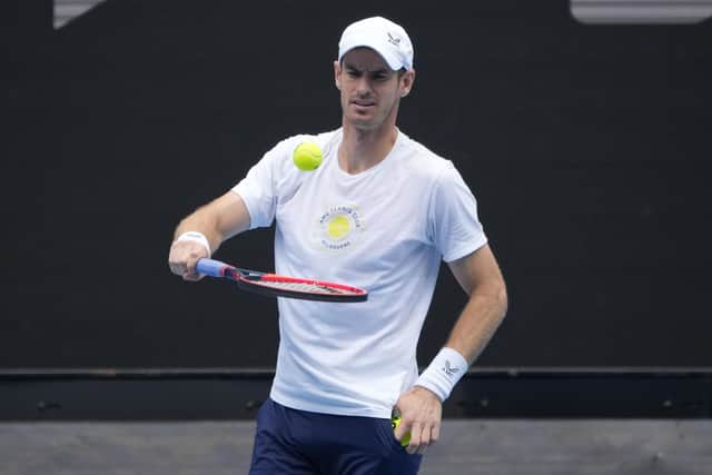 Andy Murray faces Matteo Berrettini in the first round of the Australian Open.