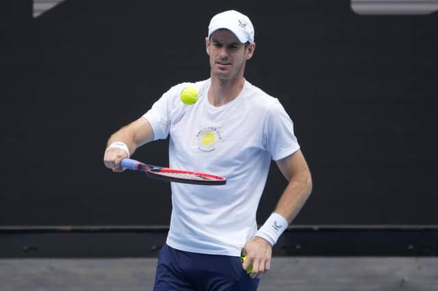 Andy Murray faces Matteo Berrettini in the first round of the Australian Open.
