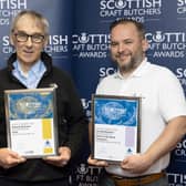 John Dossett (left) with Simon Coles from sponsors Dalesman. (Picture: Graeme Hart).