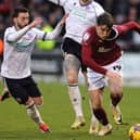New Hibs signing Kieron Bowie in action for Northampton Town last season. (Photo by Pete Norton/Getty Images)