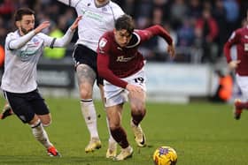 New Hibs signing Kieron Bowie in action for Northampton Town last season. (Photo by Pete Norton/Getty Images)