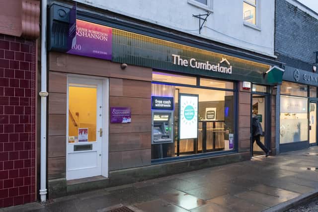 The Cumberland, which was founded in 1850, has 31 branches across Cumbria, Lancashire, Northumberland and south-west Scotland, including in Annan. Picture: Jonathan Becker