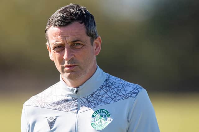 Hibs manager Jack Ross is looking forward to what he hopes will be an exciting and rewarding end to the season. Photo by Mark Scates / SNS Group