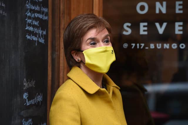 Scotland's First Minister Nicola Sturgeon picture: Andy Buchanan/PA