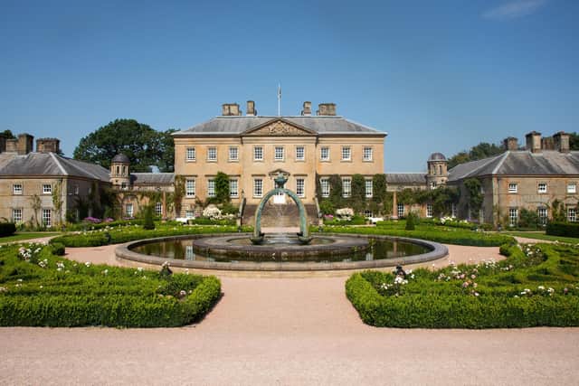 The exterior of Dumfries House in East Ayrshire.