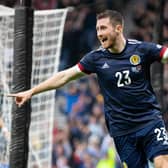 Anthony Ralston scored his first goal for Scotland against Armenia.