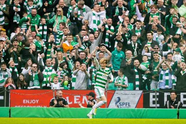 Celtic striker Kyogo Furuhashi was on target.