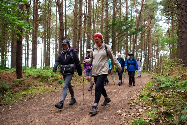 Outdoors enthusiasts, including the South Queensferry Ramblers walking group, have contributed their favourite 'hidden' walks to a new online map created by Ramblers Scotland. Photo: Ross MacDonald
