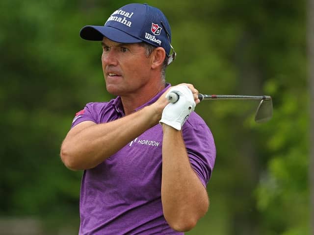 Three-time major winner Padraig Harrington in action during the KitchenAid Senior PGA Championship at Harbor Shores in Michigan. Picture: Stacy Revere/Getty Images.