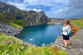 Exploring Easdale.