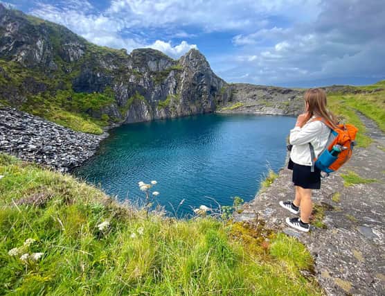 Exploring Easdale.