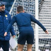 Steve Clarke with John McGinn as Scotland prepare to face Denmark at Hampden. (Photo by Craig Foy / SNS Group)