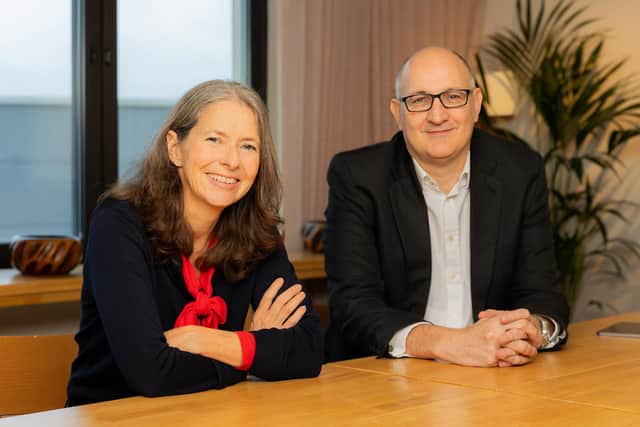 Emma Lancaster, chief executive at AAB, and Richard Spofforth, managing partner at Kreston Reeves.