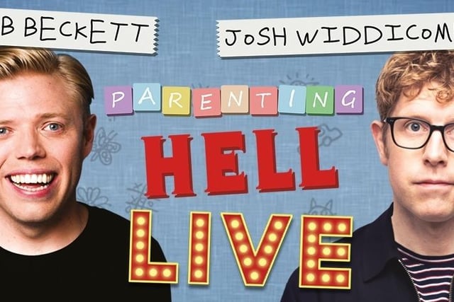 Comedy Duo Rob Beckett and Josh Widdicombe are hoping to win an award for their Parenting Hell podcast. They'll be performing at Edinburgh's Queen's Hall on February 18.