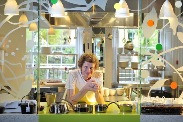 Head chef Paul Kitching in the kitchen of 21212 Restaurant, 2009