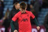 Ben Doak made a cameo appearance off the bench for Liverpool against Aston Villa.