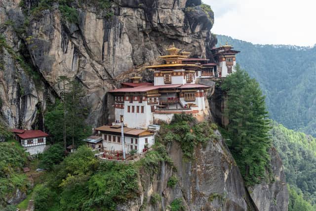 The Tiger's Nest in Bhutan. Pic: PA Photo/Sarah Marshall.