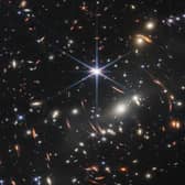 This image, known as Webb's First Deep Field, is the deepest and sharpest infrared image of the distant universe to date (Picture: Nasa, ESA, CSA, and STScI)