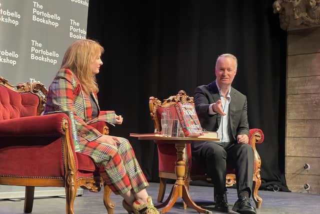 Andrew O'Hagan launched his new novel Caledonian Road at a Portobello Bookshop in-conversation event with author Kirstin Innes at Assembly Roxy in Edinburgh.
