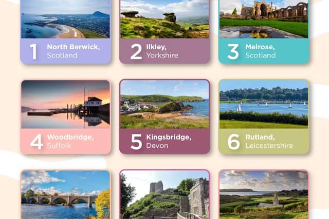 Top 10 most tranquil towns in the UK.