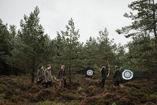 Enjoying field archery on the Gleneagles estate. Pic: James Merrell