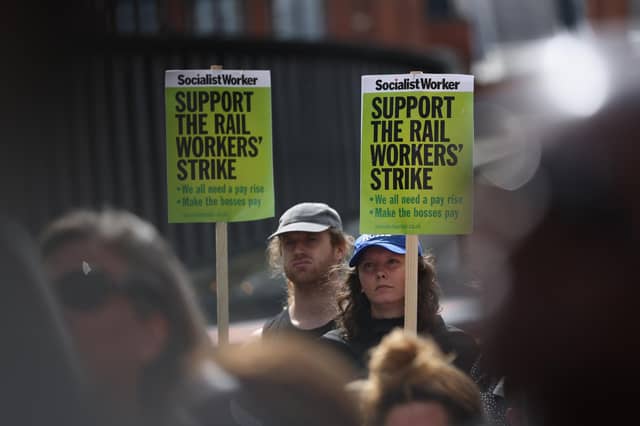 The higher wages go, the greater the chance of long-term high inflation. But if they are kept too low, the resulting industrial action could cause lasting damage to the economy (Picture: Hollie Adams/Getty Images)
