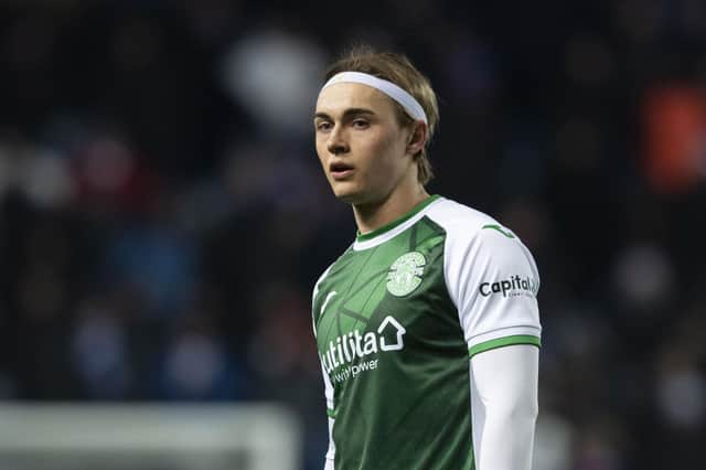 Elias Melkersen has been told he has a future at Hibs under Nick Montgomery. (Photo by Craig Foy / SNS Group)